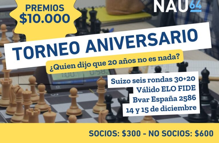 Torneo XX Aniversario de nau64 -14 y 15 de diciembren (cupos cubiertos)