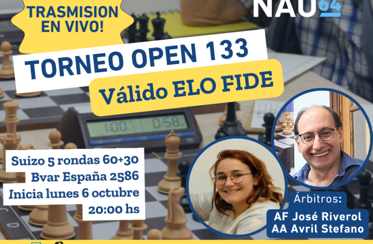 Open CXXXIII 6 de octubre Torneo Pensado (FIDE)