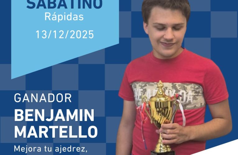 Benjamín Martello se consagró campeón del Sabatino Rápido de Nau64