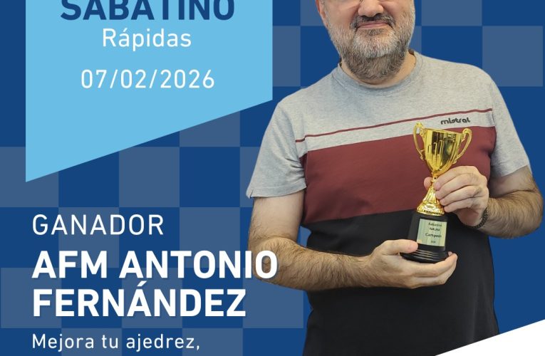 Fernández imparable: campeón con puntaje perfecto en el Sabatino Rápido.