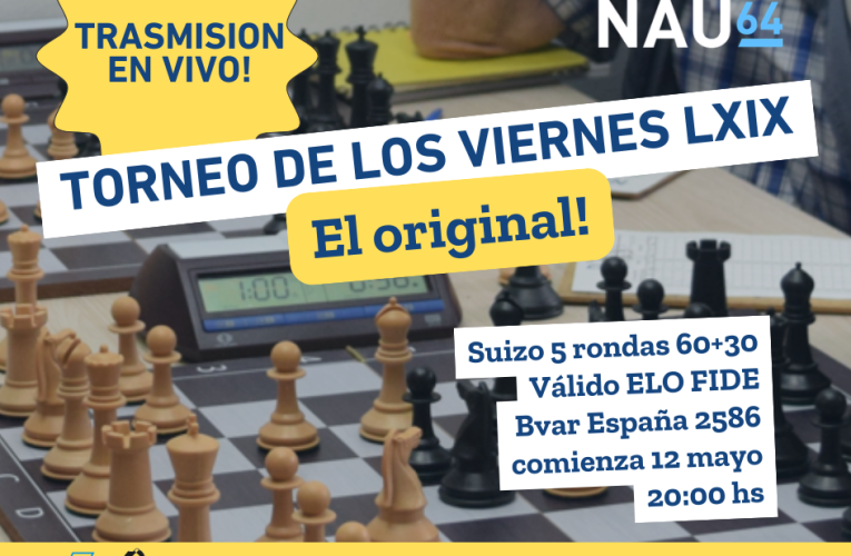 22 de mayo comienza el 69 Torneo de los Viernes.