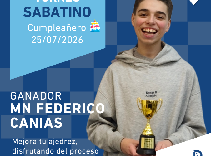 MN Federico Canias Campeón del Cumpleañero de Julio